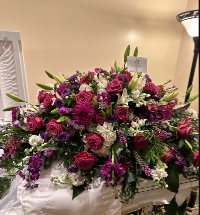 Luminous Tribute Casket Spray
