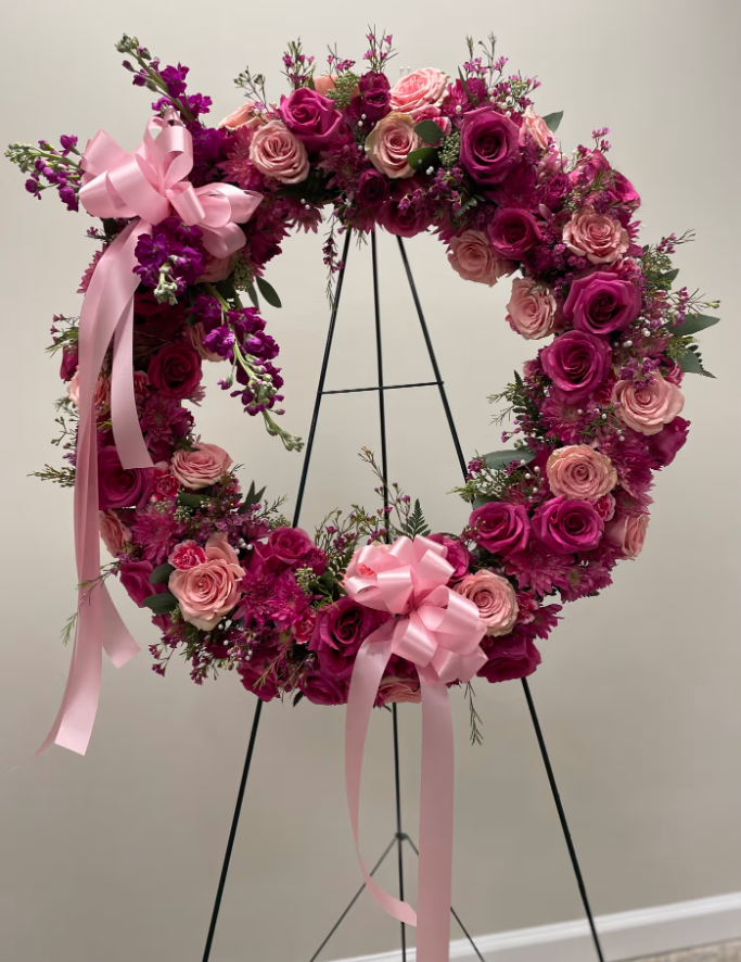 Pink Petal Embrace Floral Tribute