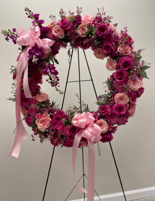 Pink Petal Embrace Floral Tribute