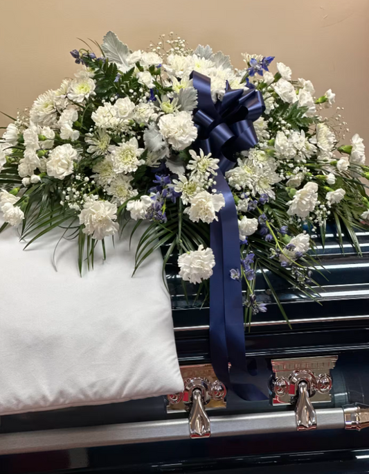 Regal Remembrance Carnation Casket Spray