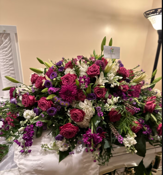Luminous Tribute Casket Spray